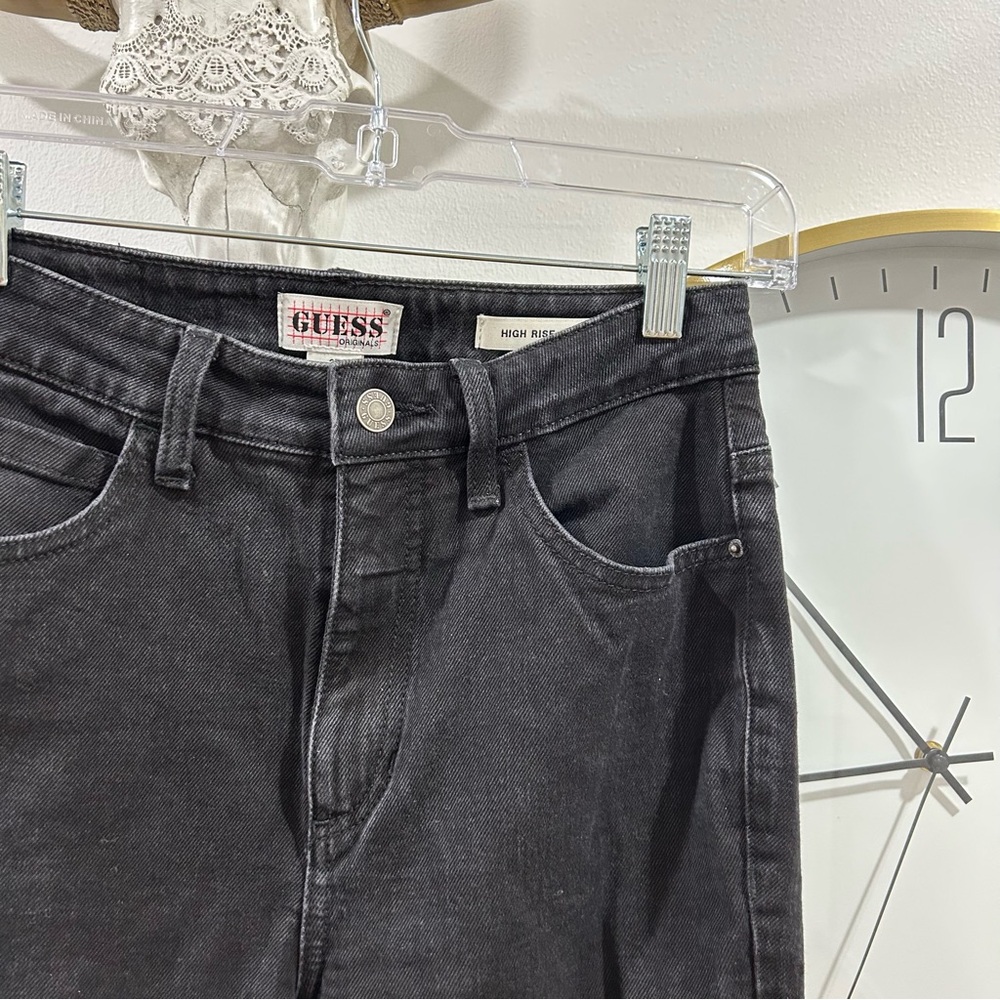 Guess Originals High Rise Skinny Jeans – Black (Size 27) - Picture 4 of 9